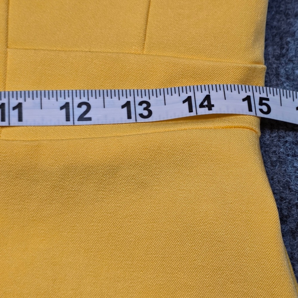 NWT Ann Taylor Sz 4 Yellow Square Neck Sheath Dress Short Sleeve Business Career - Picture 5 of 10